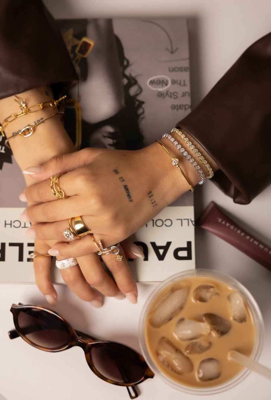 Solid asymmetrical ring