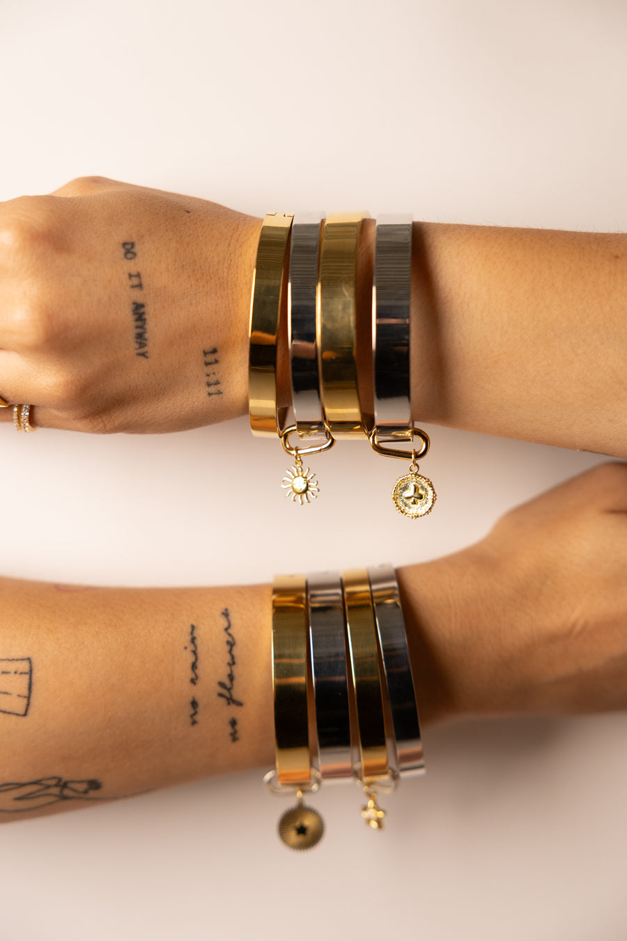 Chunky solid bangle