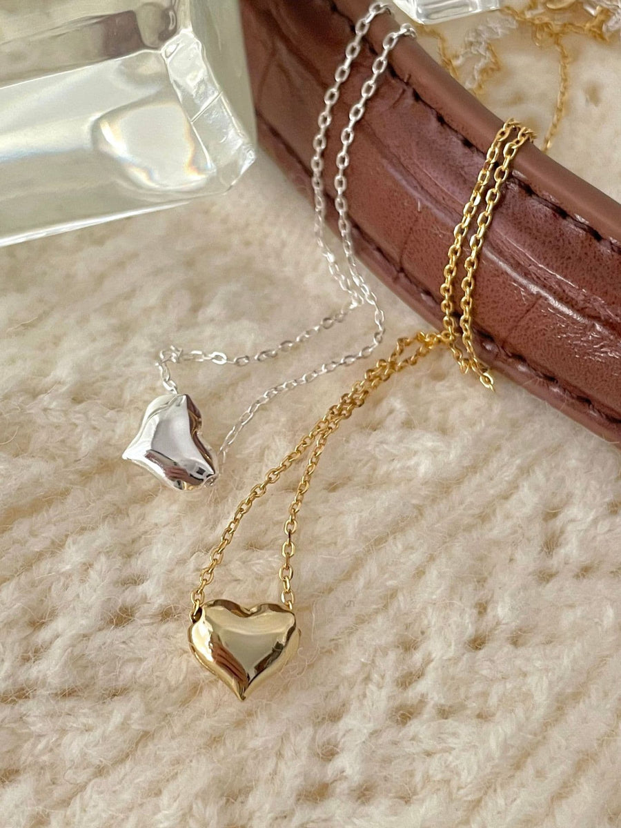 Vintage Gold heart necklace