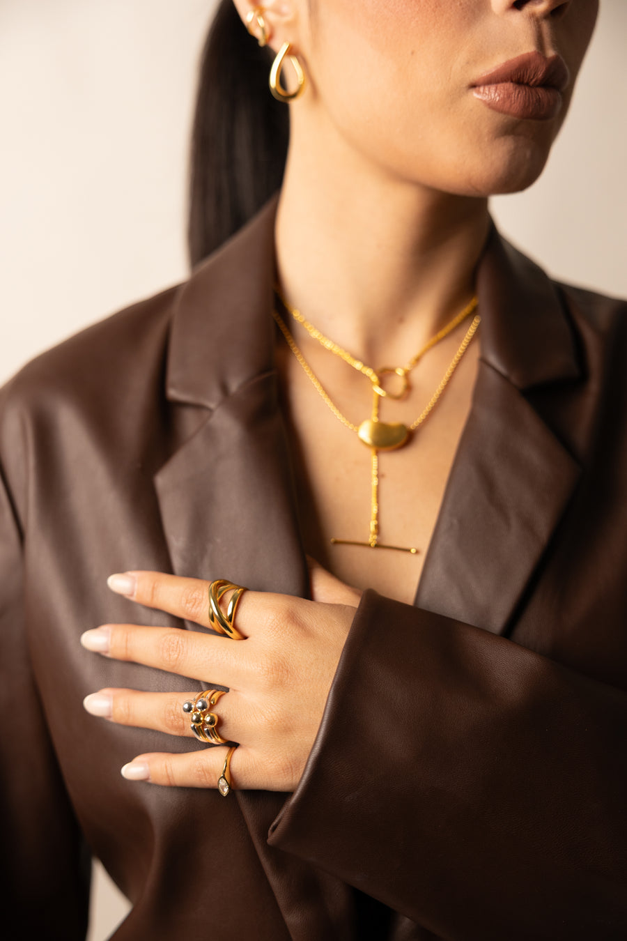 Aura lariat necklace