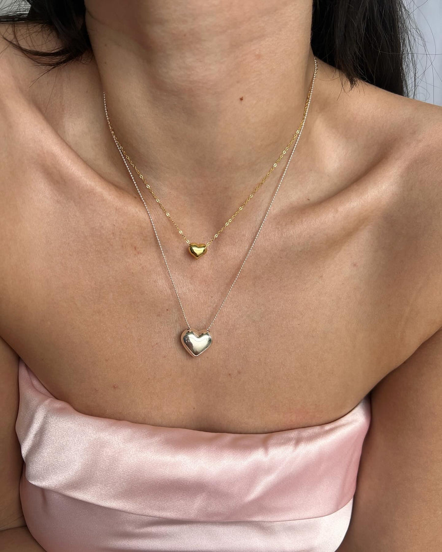 Vintage Gold heart necklace