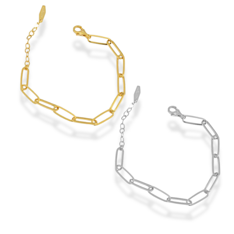 Paper clip bracelet