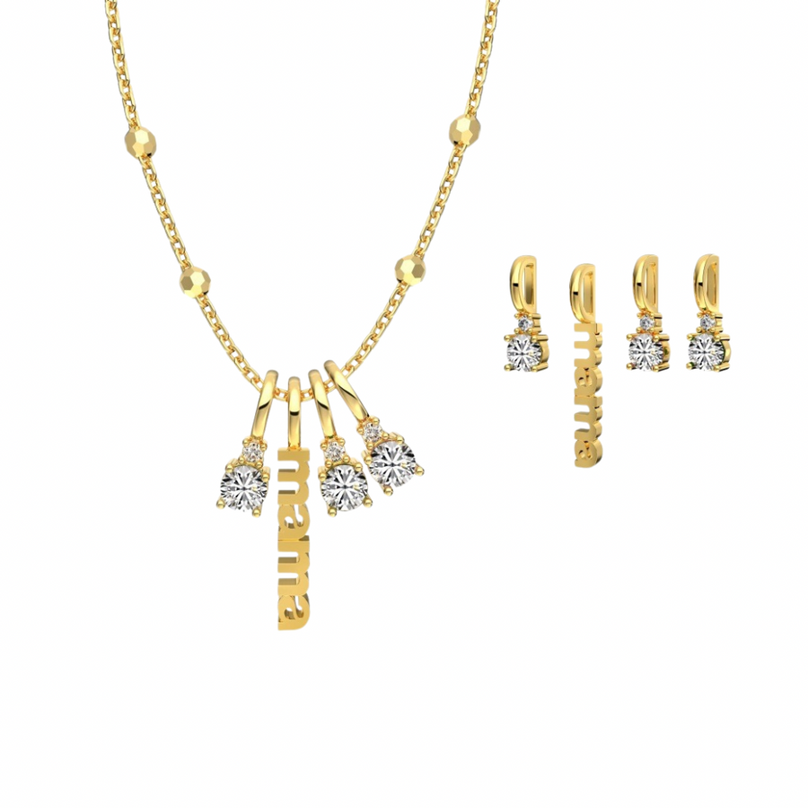 Mamma mia charm necklace