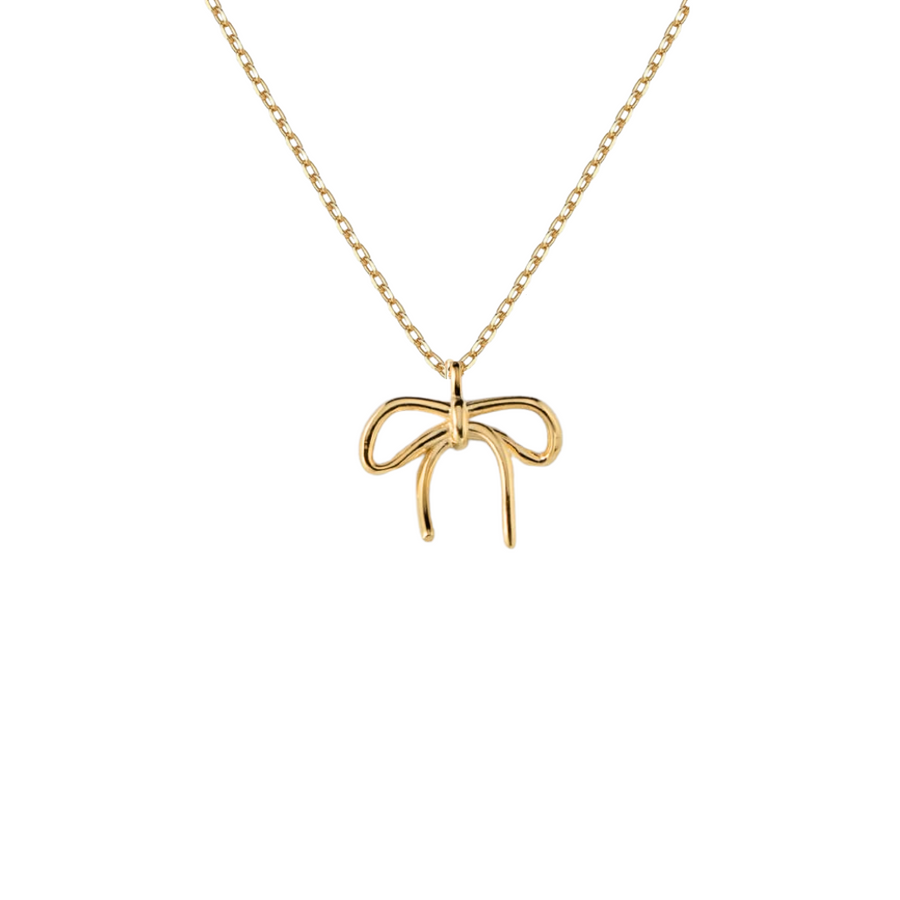 Dainty bow necklace