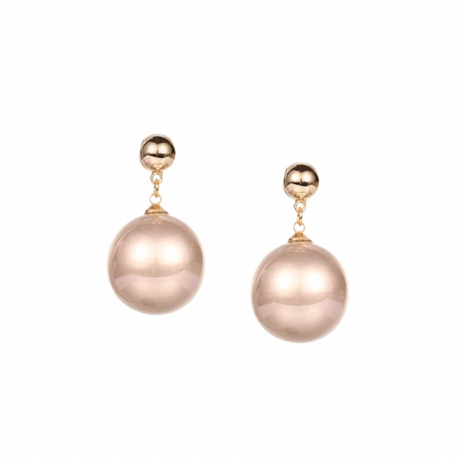 Chunky pearl stud earrings
