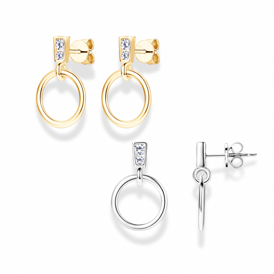 Ring Moissanite stud earrings