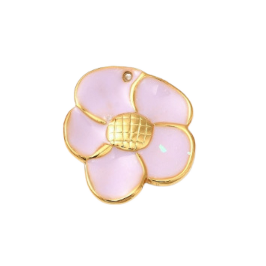 Baby pink flower charm