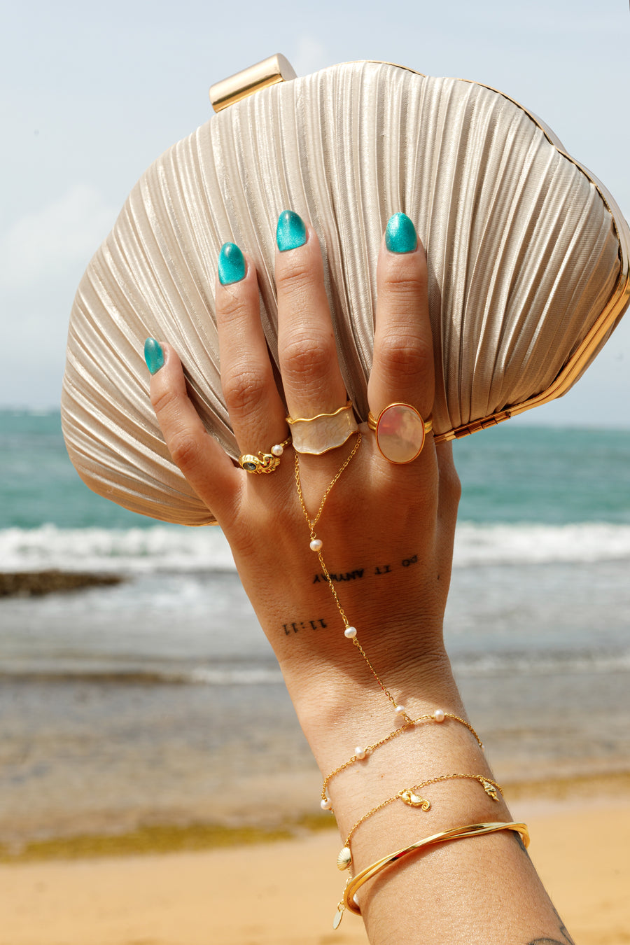 Pearl affair ring bracelet