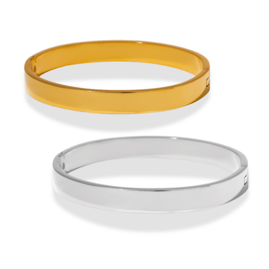 Chunky solid bangle