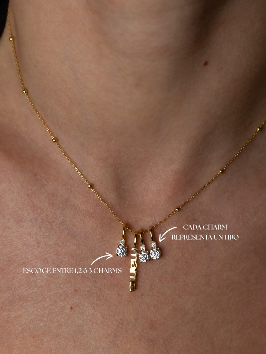 Mamma mia charm necklace