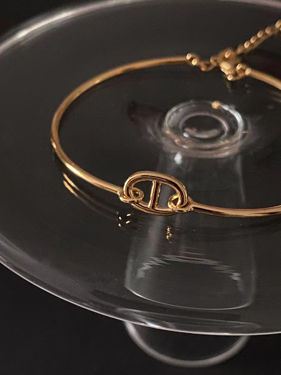 Coffee bean bangle