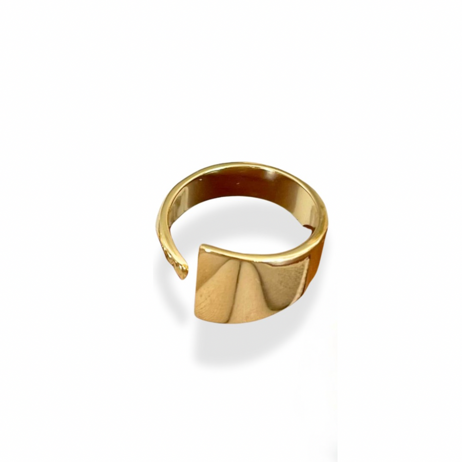 Solid asymmetrical ring