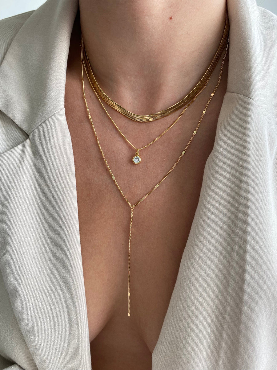 Herringbone necklace