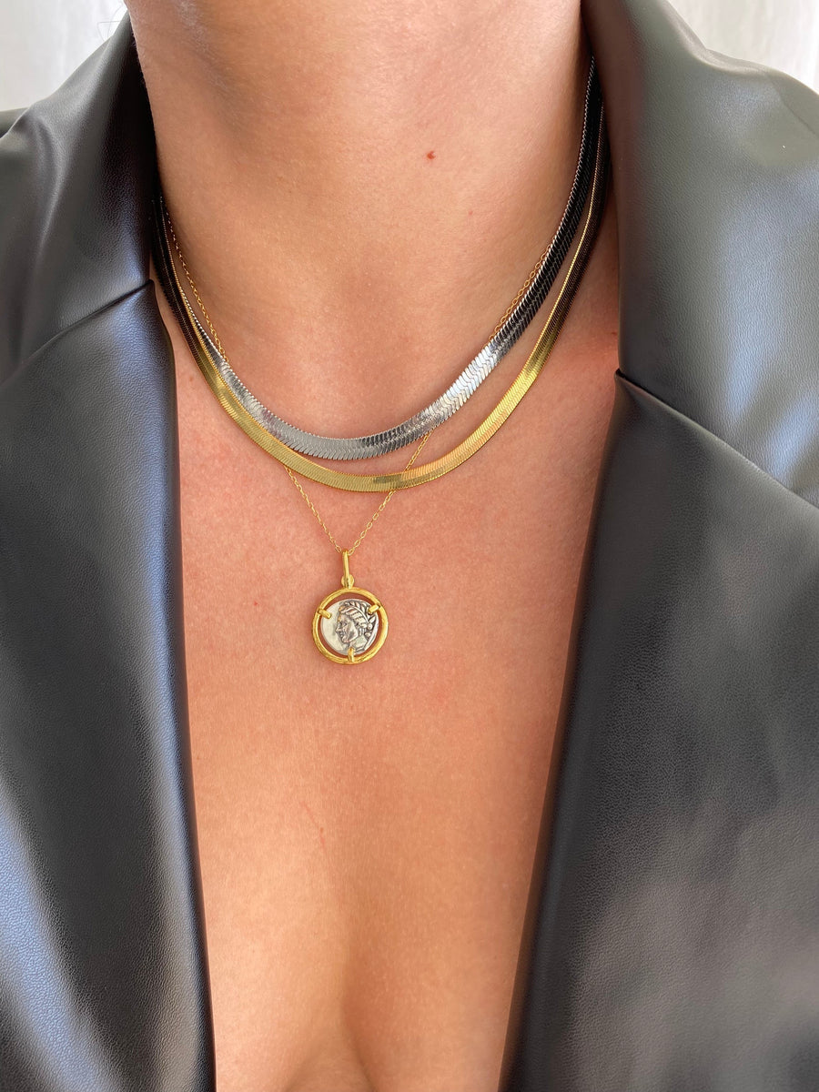 Herringbone necklace