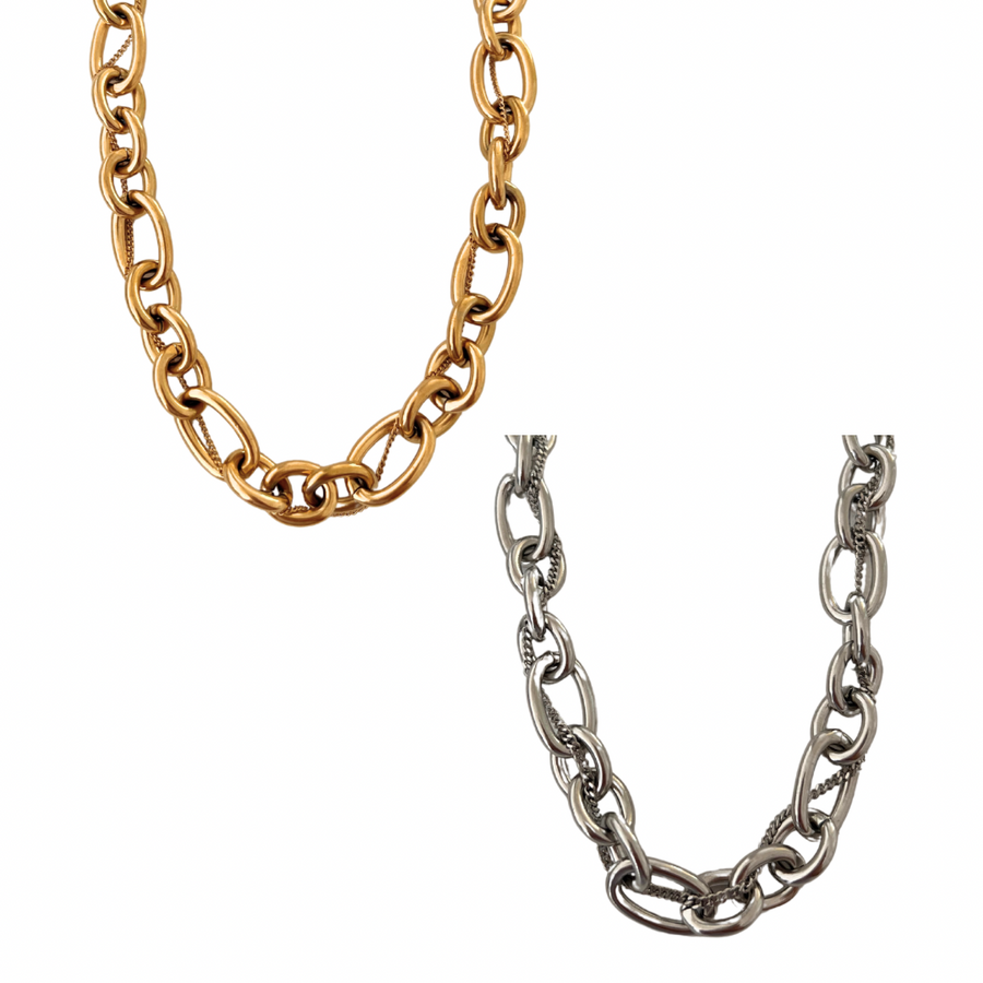 Chunky oval chain necklace