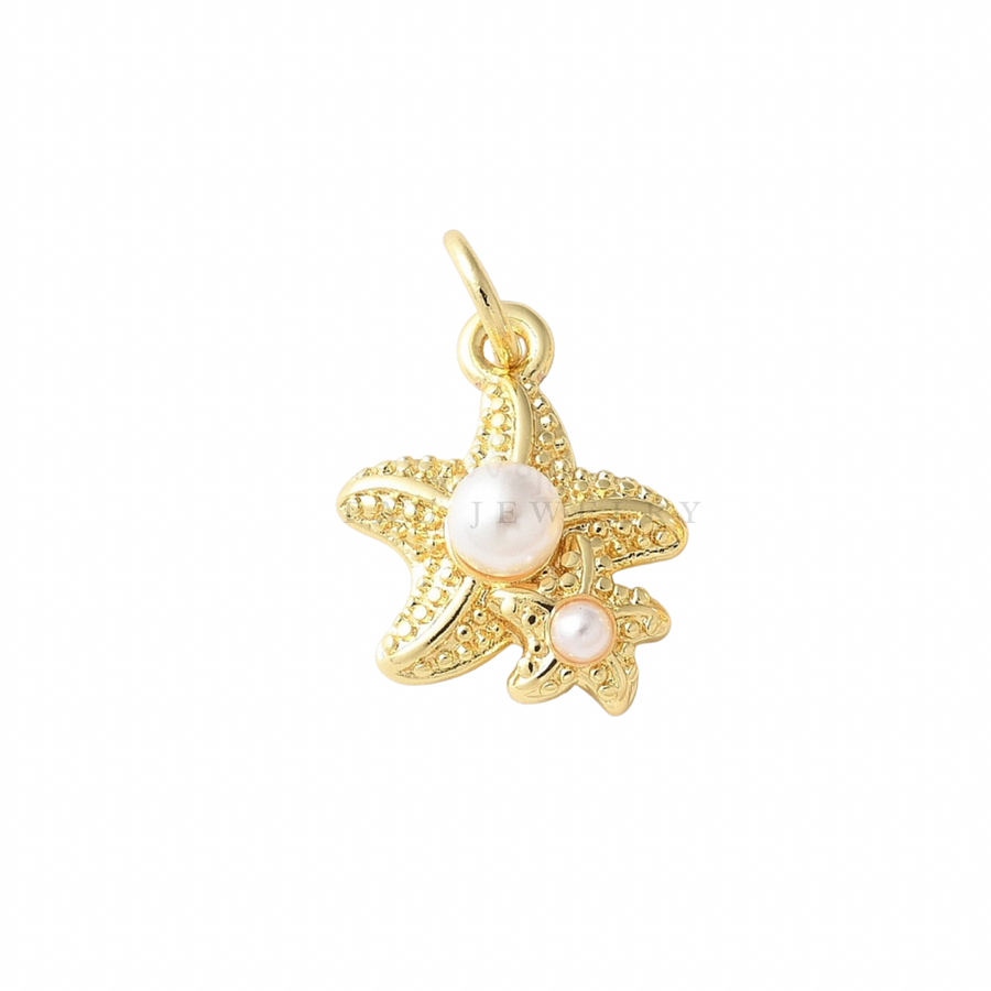 Pearl starfish charm