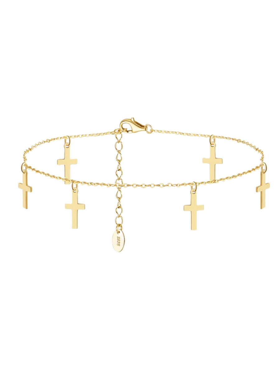 Cross anklet