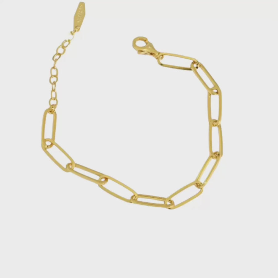 Paper clip bracelet