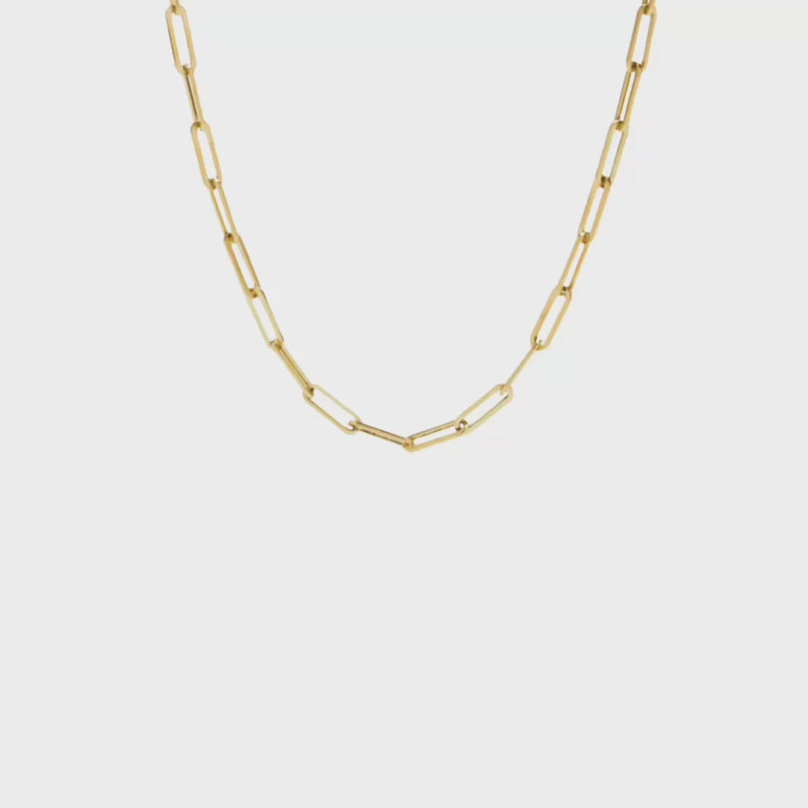 Small paper clip necklace