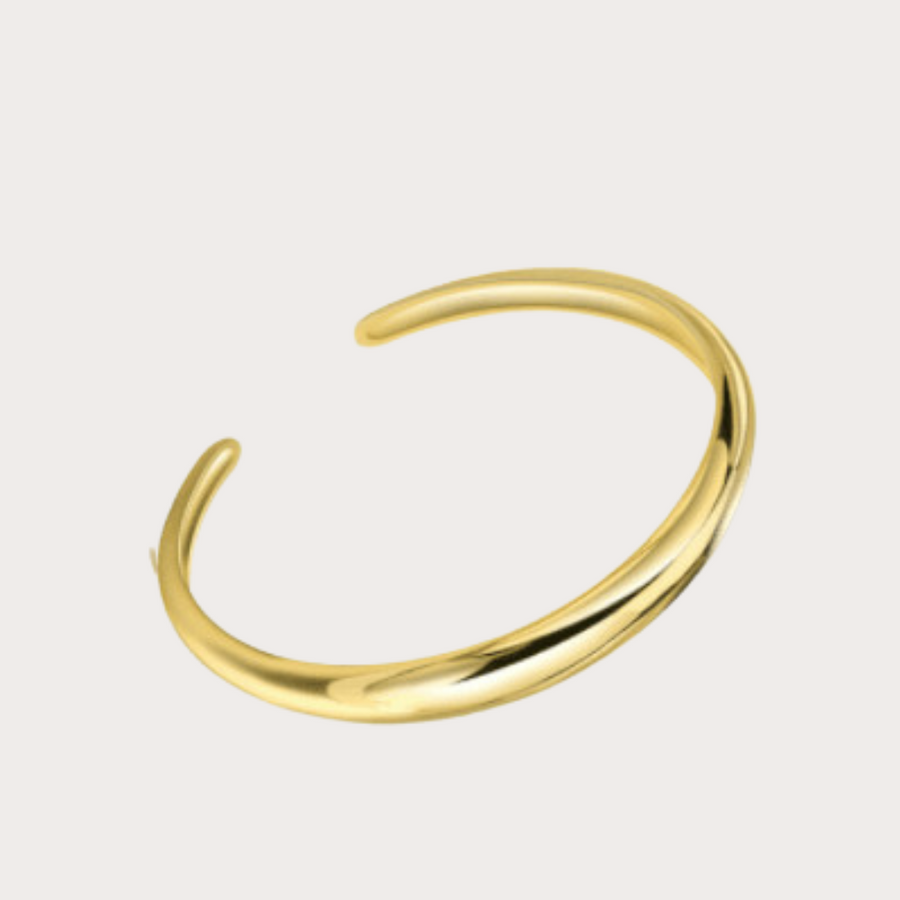 Chunky smooth cuff bangle
